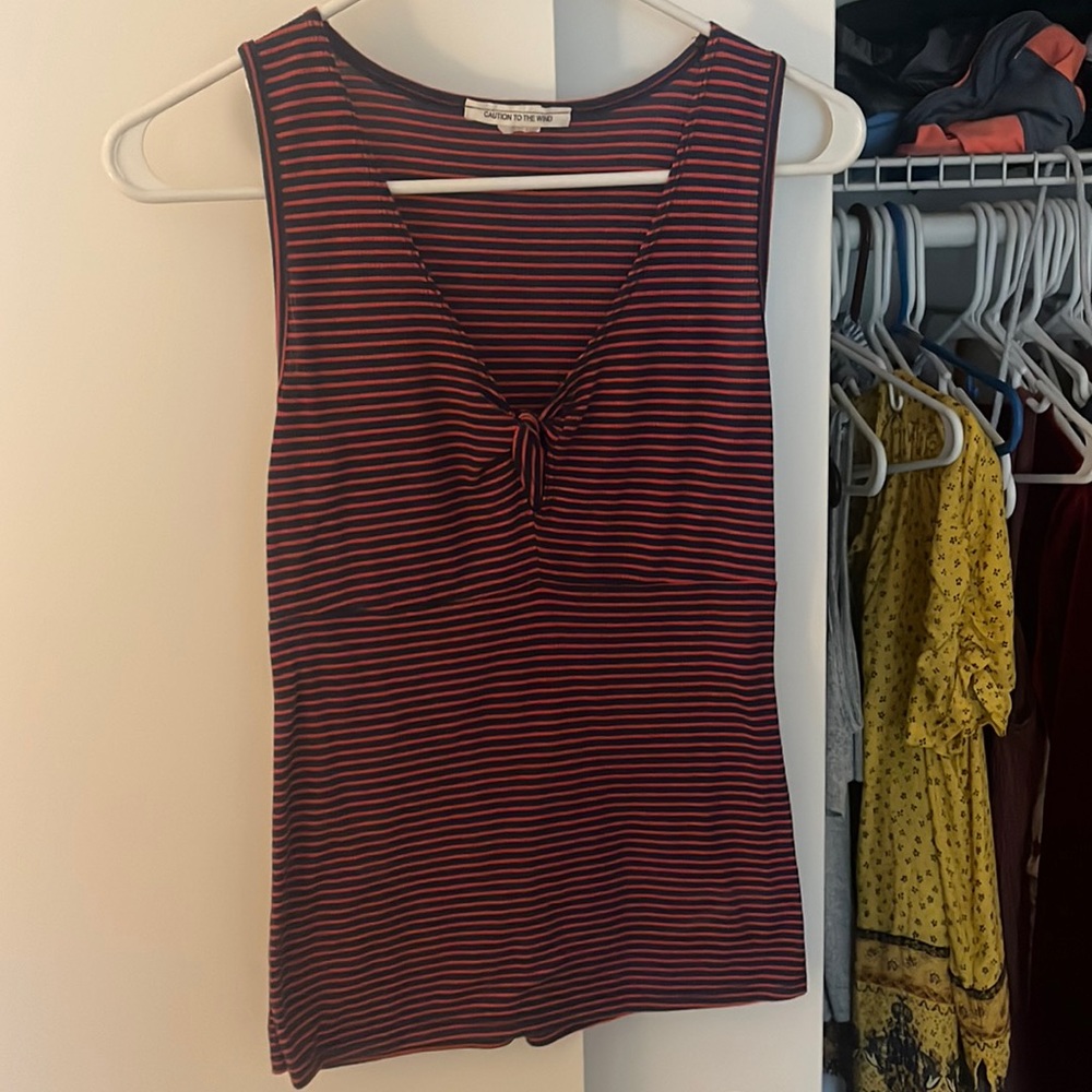 Caution to the Wind Tank Top